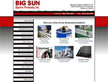 Tablet Screenshot of bigsunproducts.com